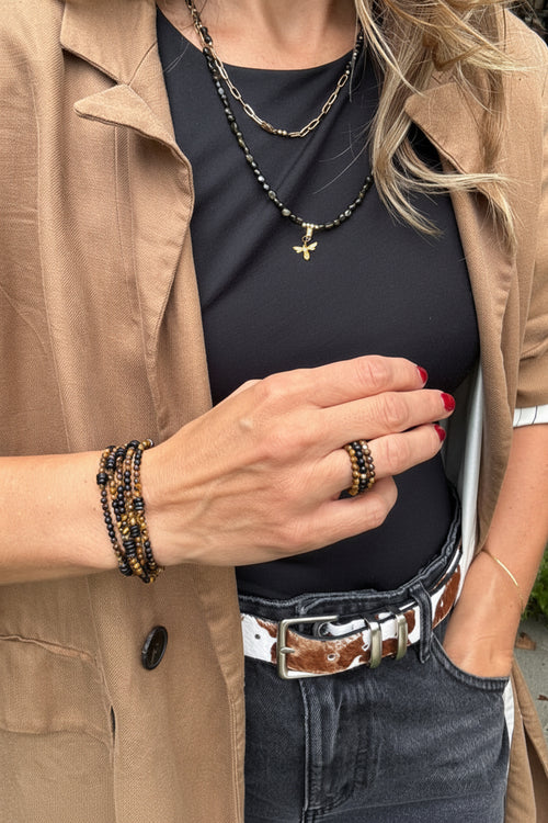 L'Audacieuse — Sautoir & Bracelet 5 tours