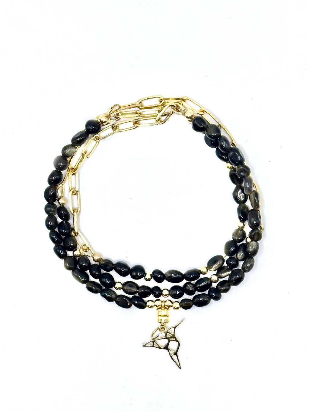 L'Indomptable - Collier mi-long & Bracelet 3 tours