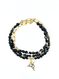 L'Indomptable - Collier mi-long & Bracelet 3 tours