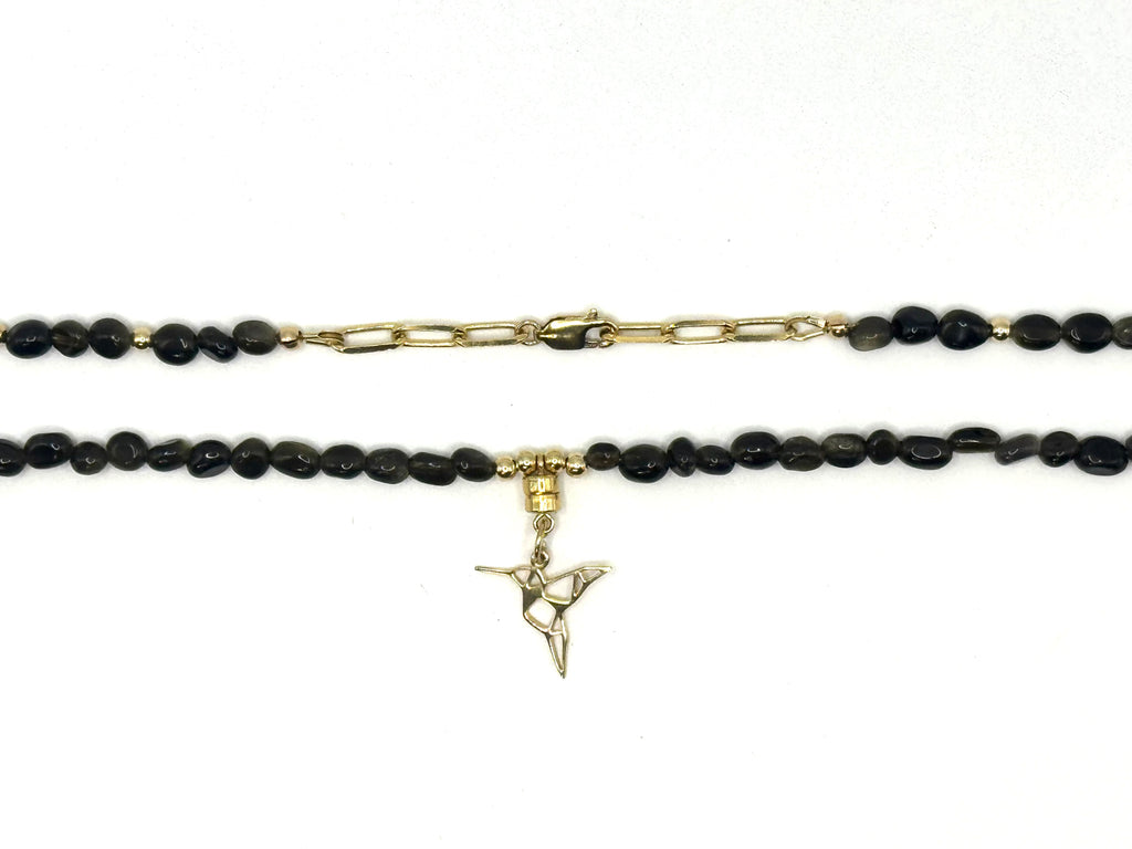 L'Indomptable - Collier mi-long & Bracelet 3 tours