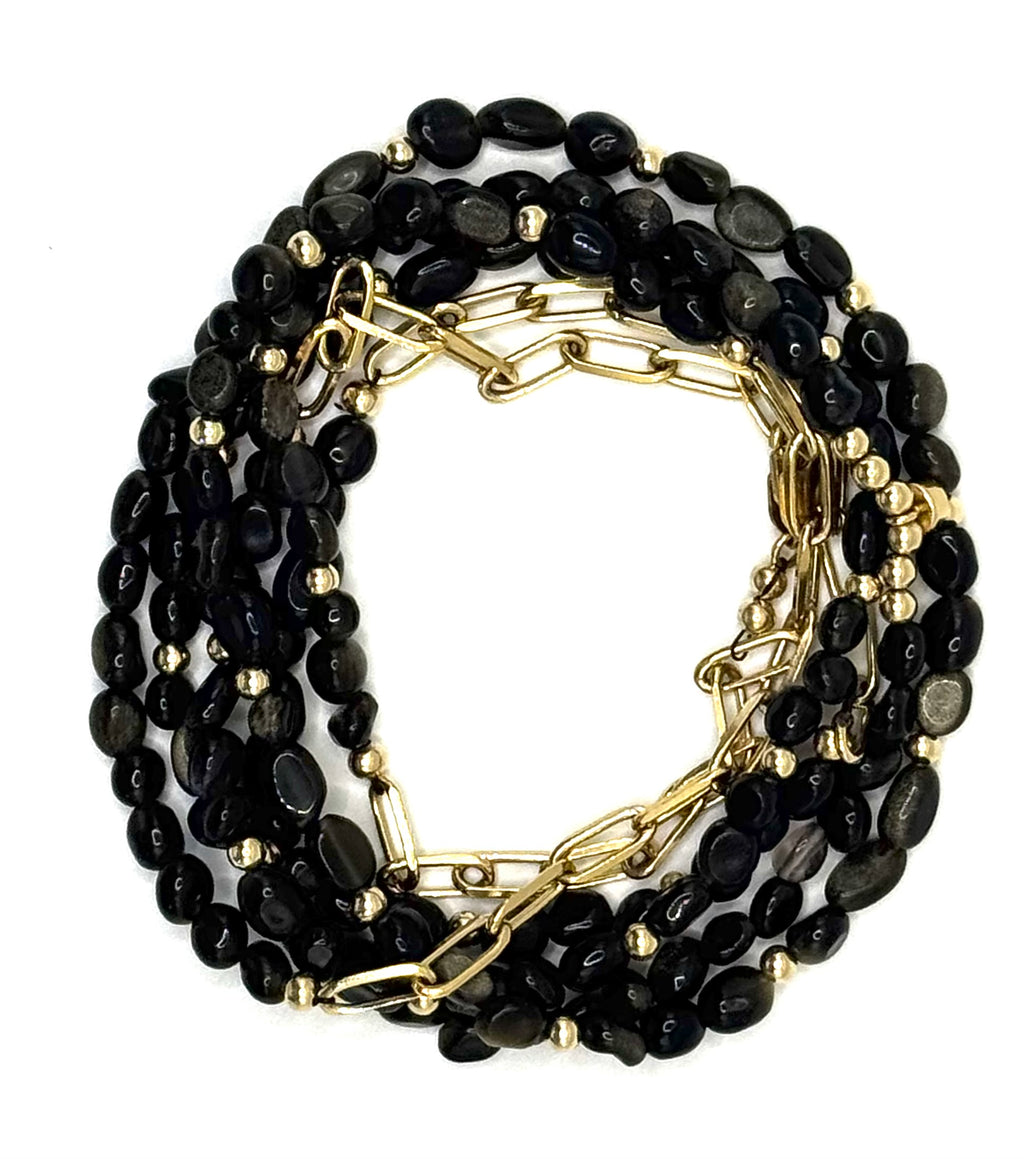 L'Indomptable — Sautoir & Bracelet 6 tours