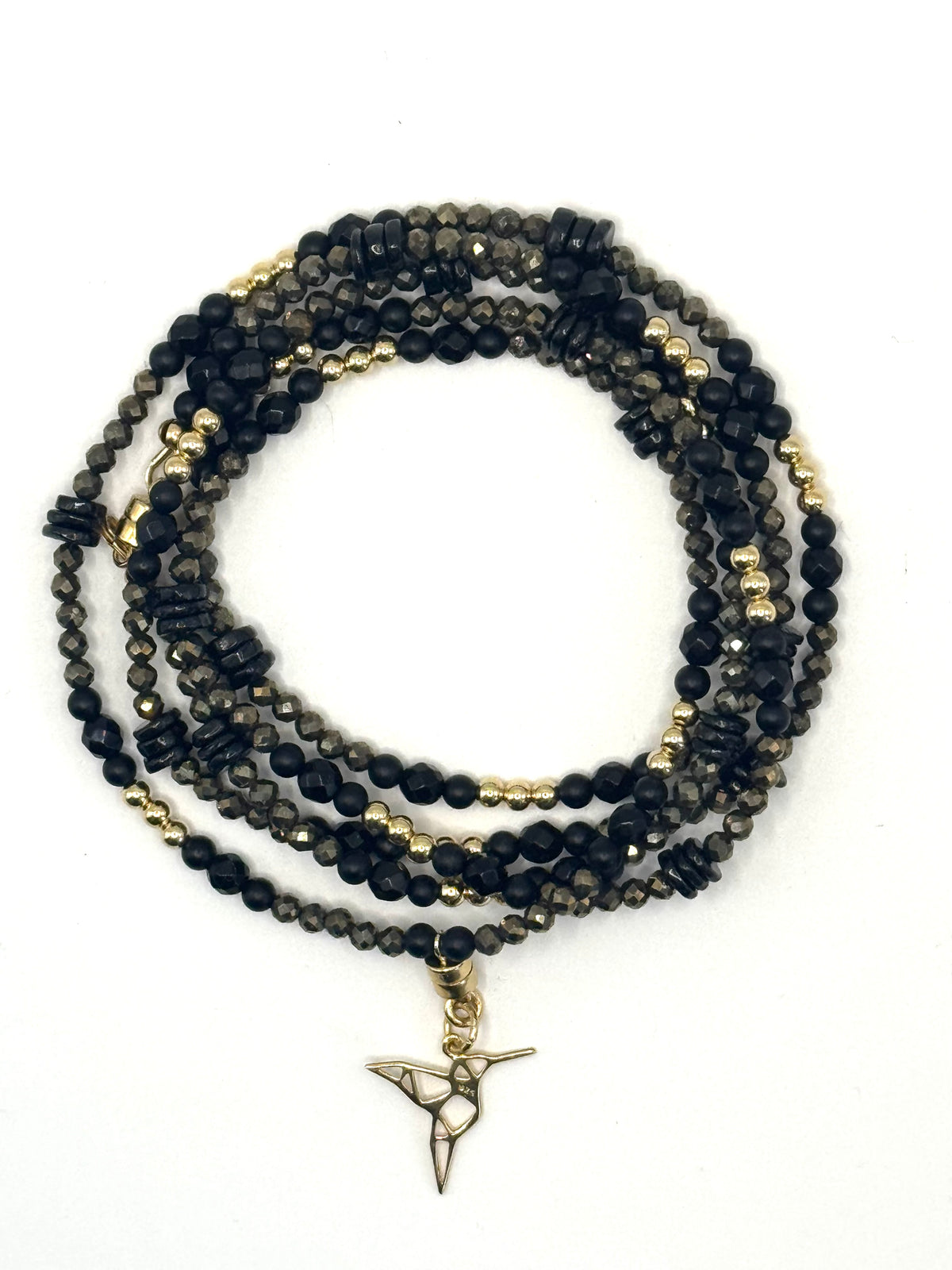 L'Énigmatique — Sautoir & Bracelet 5 tours
