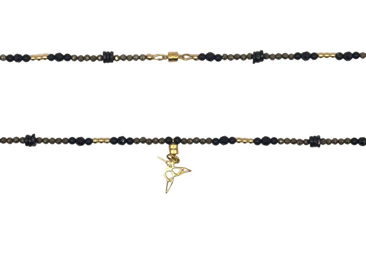 L'Énigmatique — Sautoir & Bracelet 5 tours