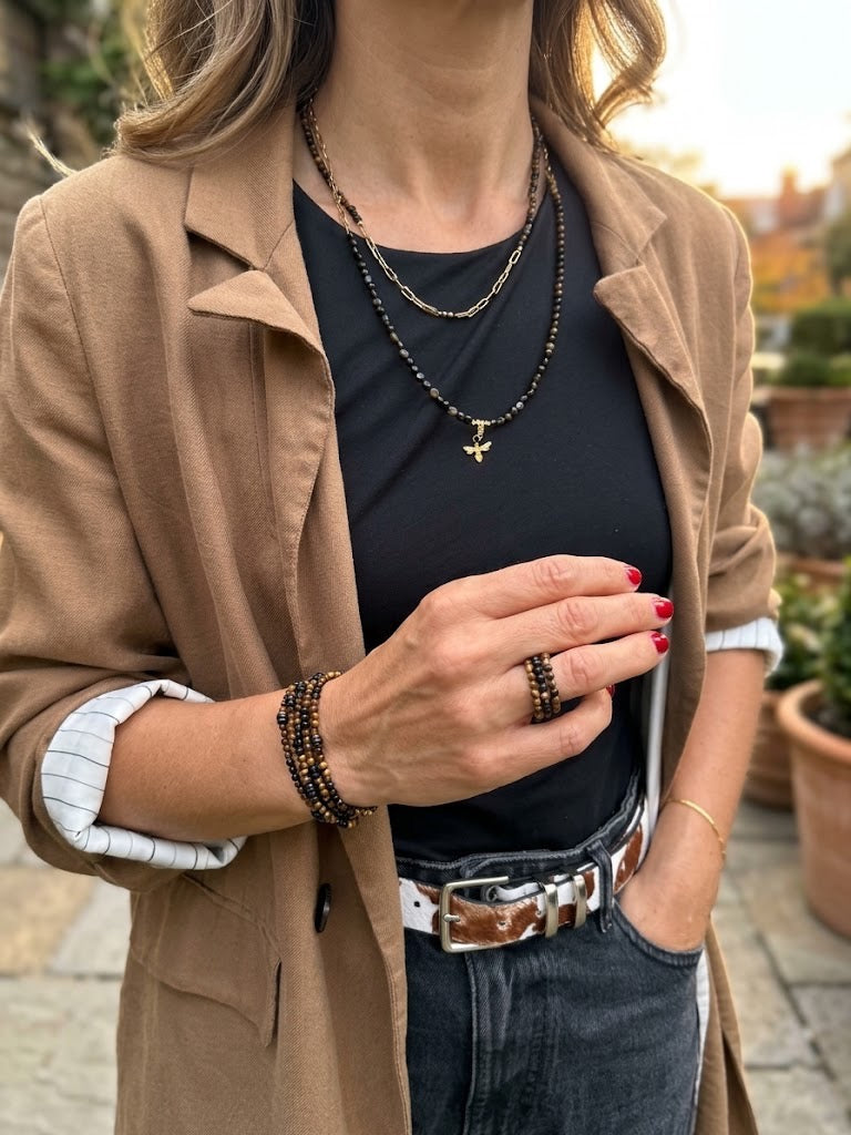 L'Audacieuse — Sautoir & Bracelet 5 tours