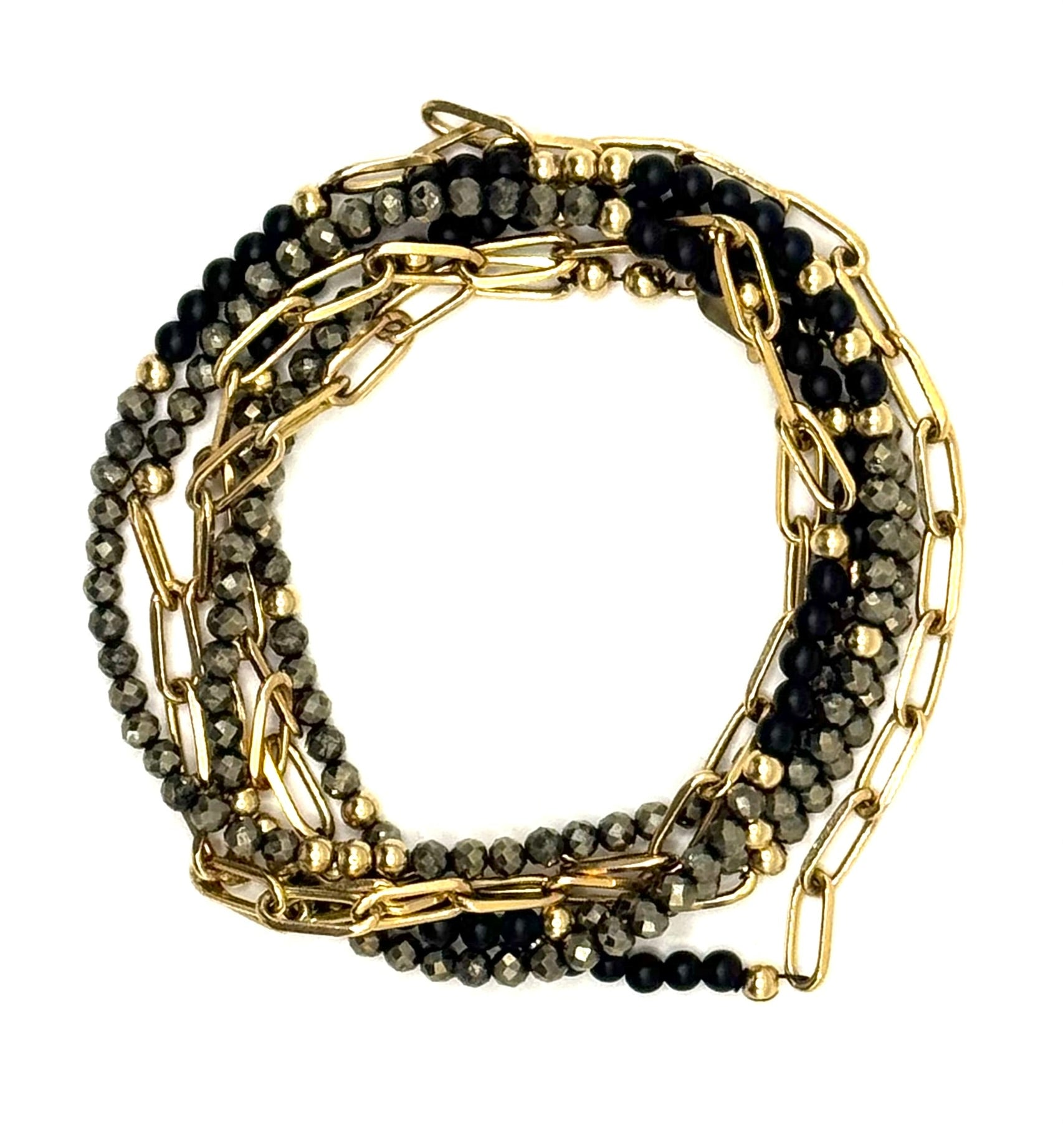 La Meneuse - Sautoir ou bracelet 6 tours
